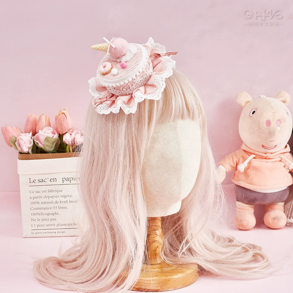 Sugar Time - Sweet Lolita Cake Hat Hair Accessory Chocolate Clip - Image 18