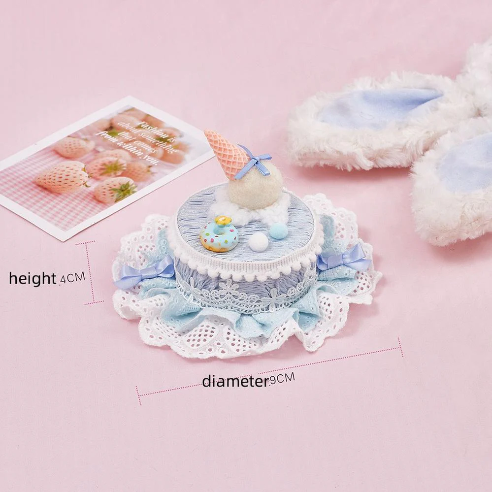 Sugar Time - Sweet Lolita Cake Hat Hair Accessory Chocolate Clip - Image 20