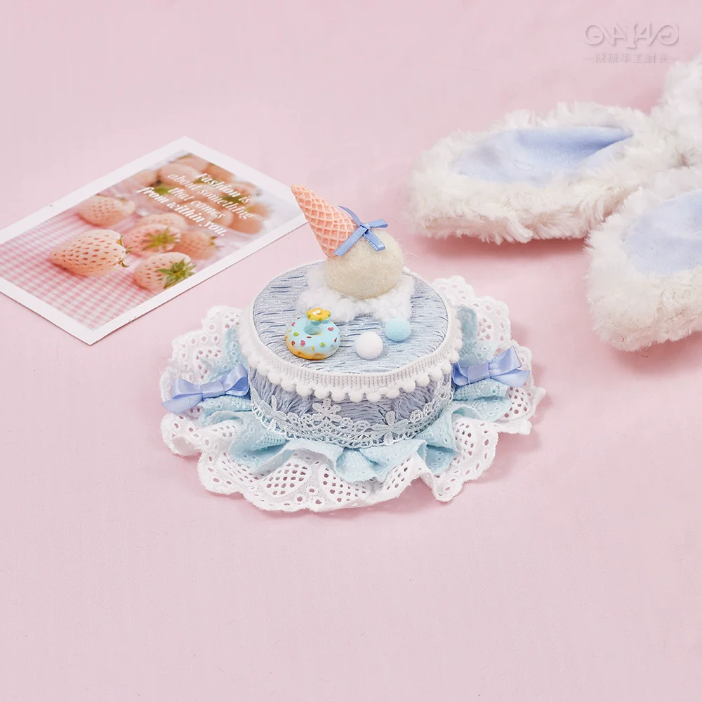 Sugar Time - Sweet Lolita Cake Hat Hair Accessory Chocolate Clip - Image 7