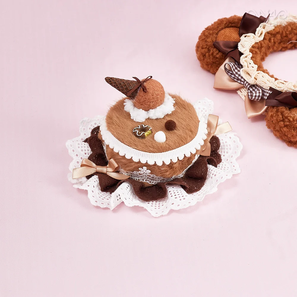 Sugar Time - Sweet Lolita Cake Hat Hair Accessory Chocolate Clip - Image 9