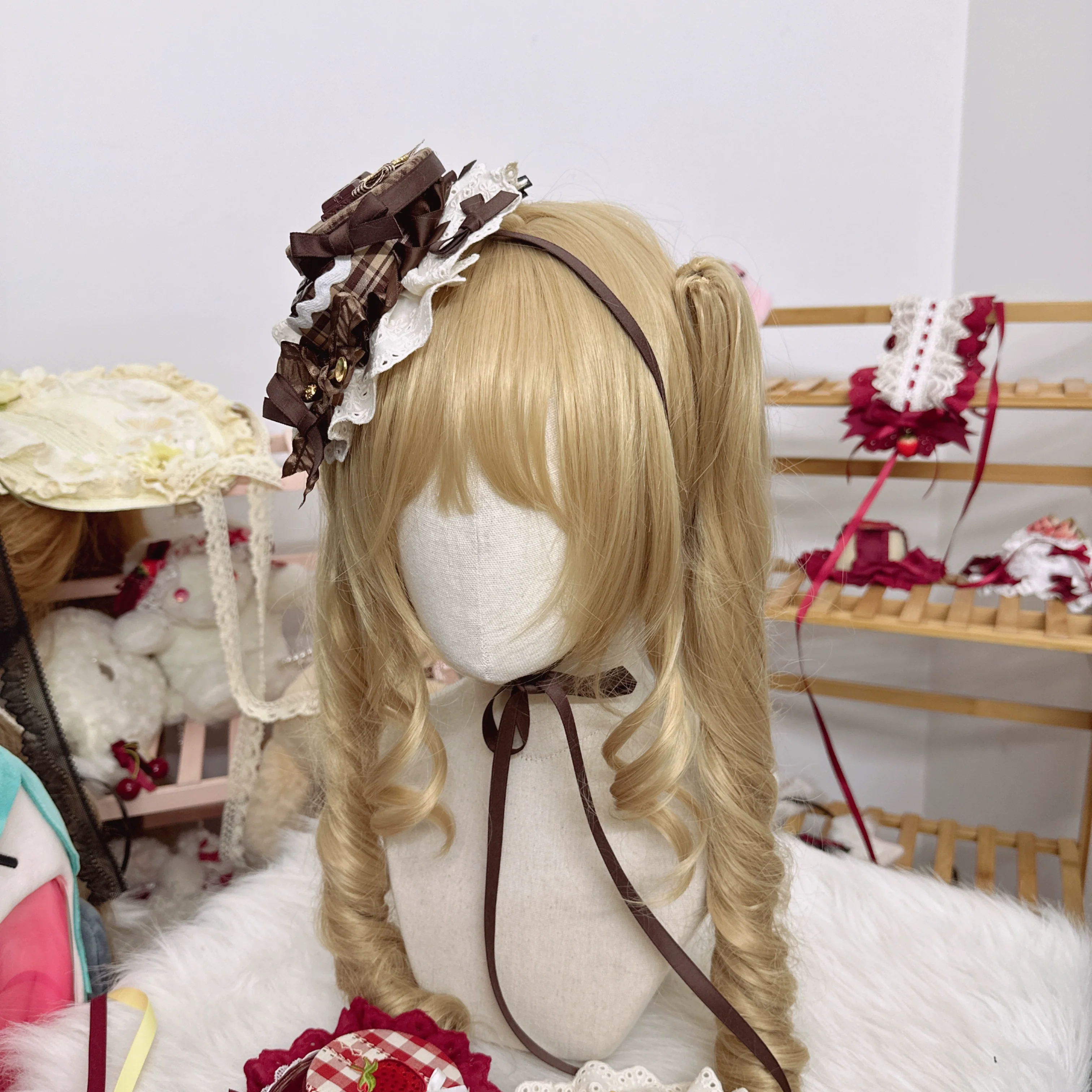 Sweet Lolita Candy Box Hat Handmade Lolita Top Hat - Image 17