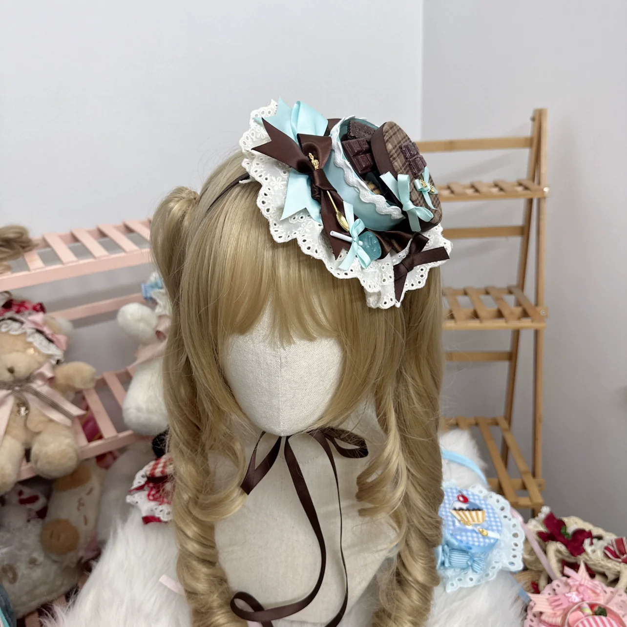 Sweet Lolita Candy Box Hat Handmade Lolita Top Hat - Image 18