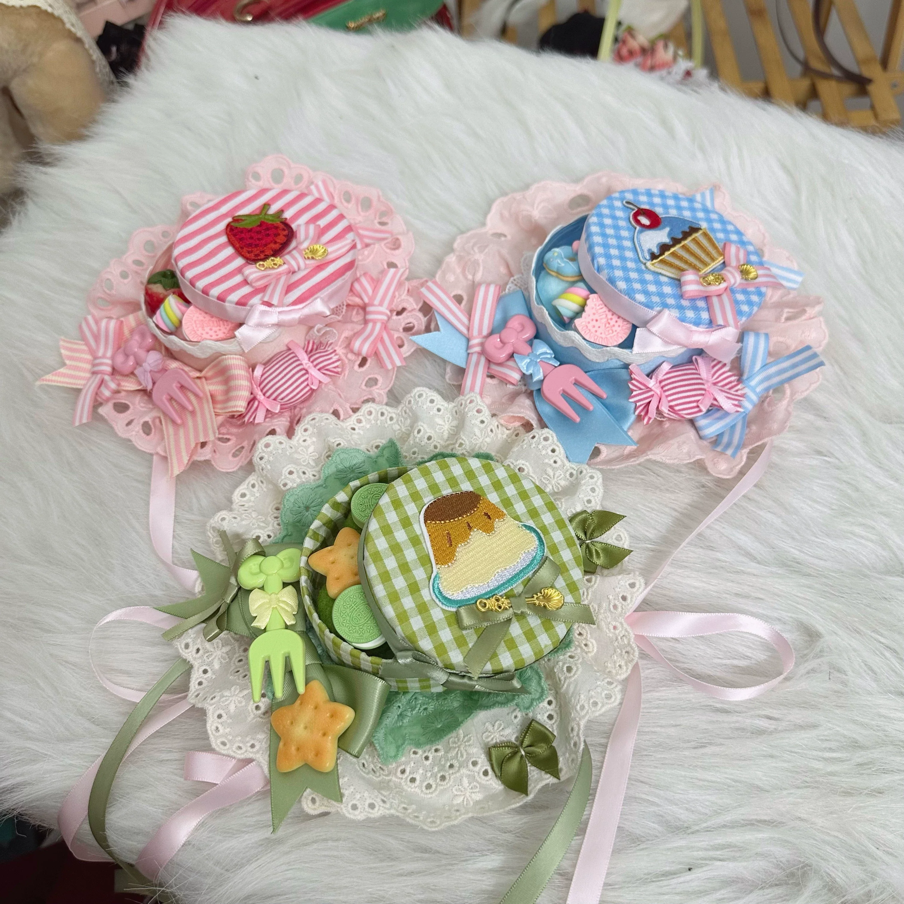 Sweet Lolita Candy Box Hat Handmade Lolita Top Hat - Image 19