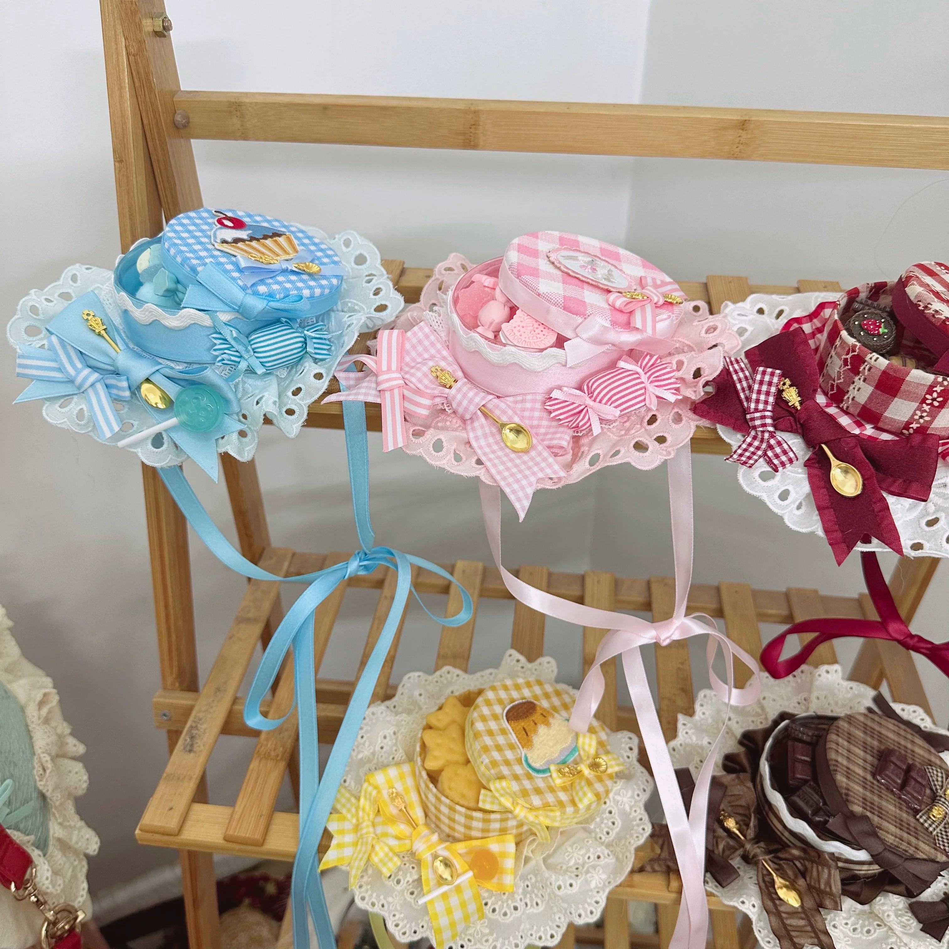 Sweet Lolita Candy Box Hat Handmade Lolita Top Hat - Image 20