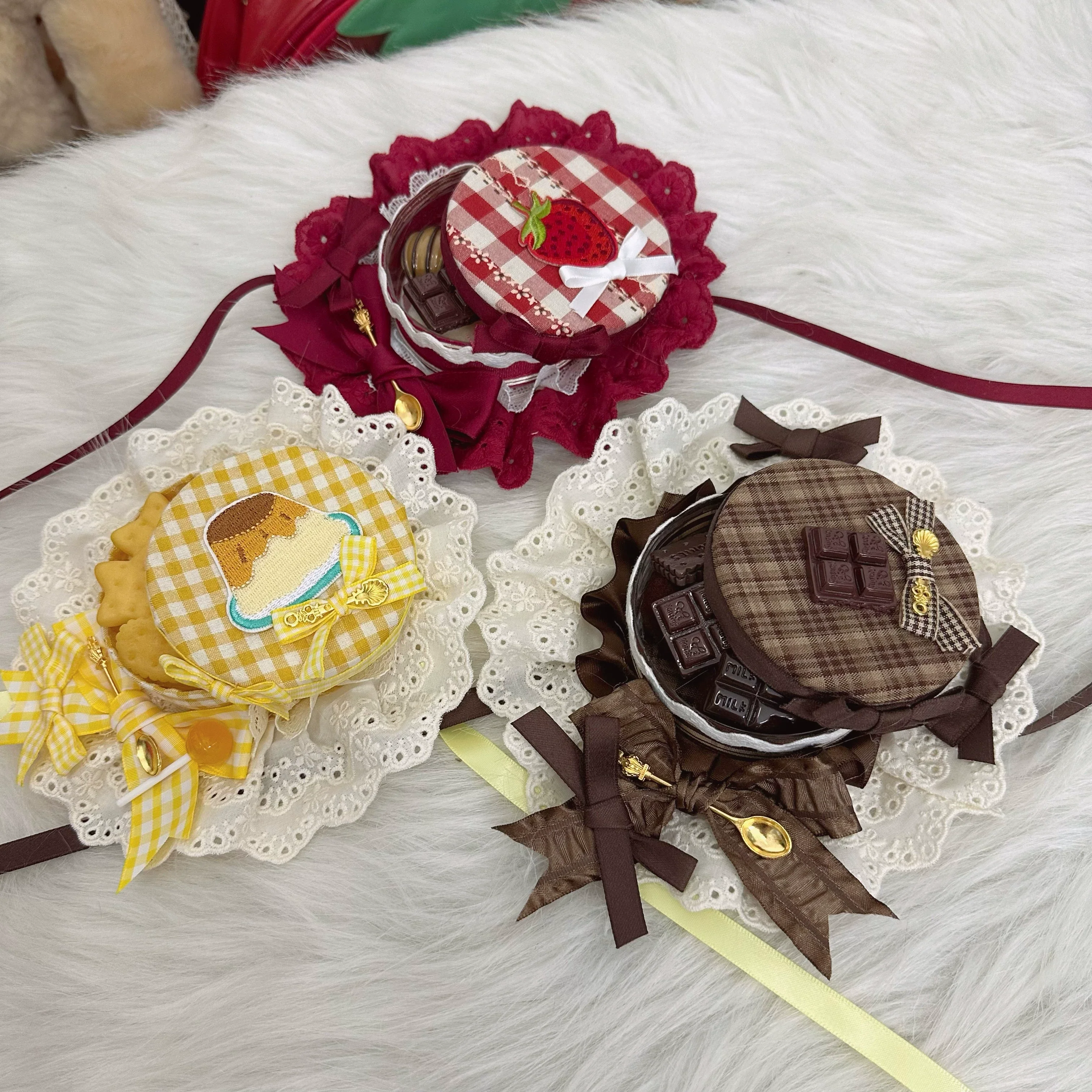 Sweet Lolita Candy Box Hat Handmade Lolita Top Hat - Image 21