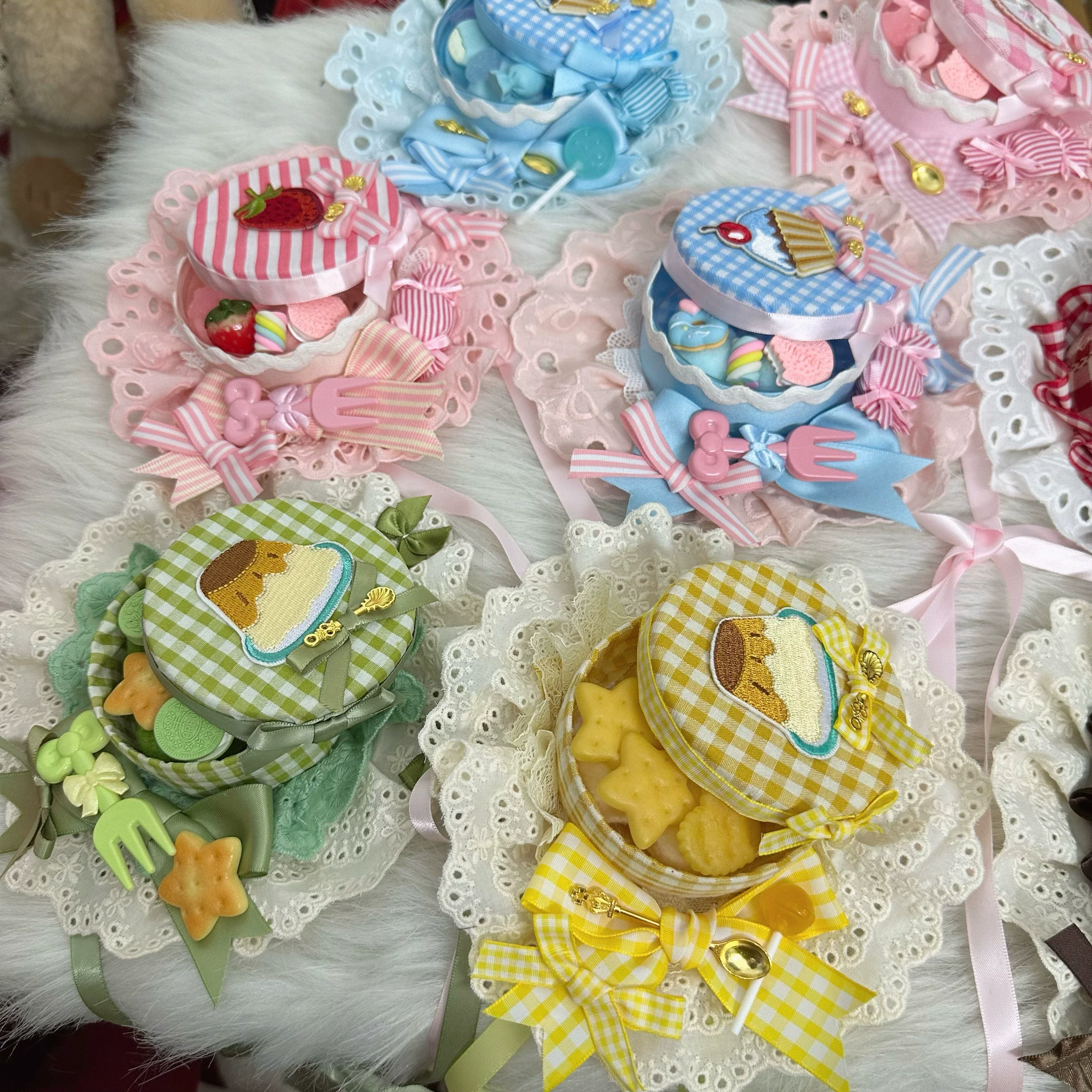 Sweet Lolita Candy Box Hat Handmade Lolita Top Hat - Image 24