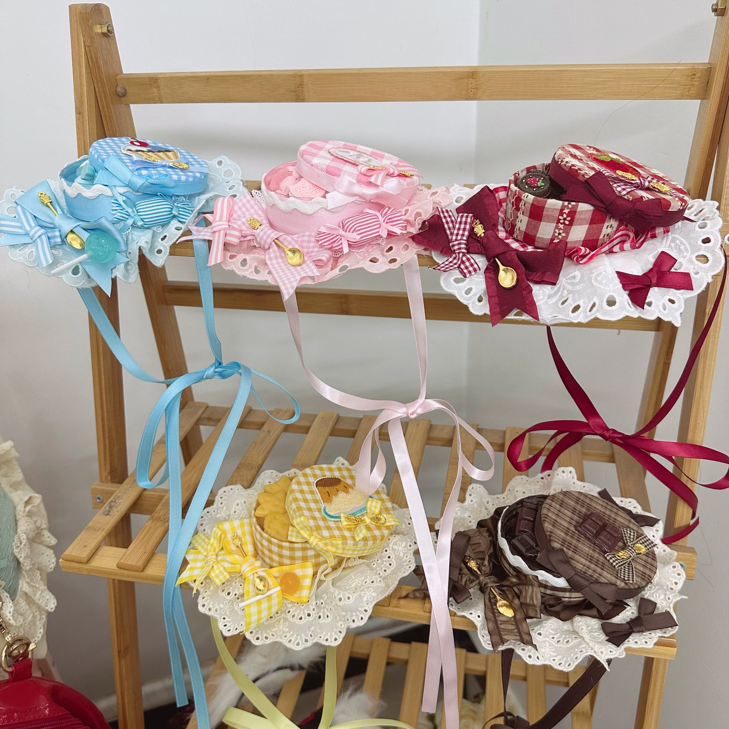 Sweet Lolita Candy Box Hat Handmade Lolita Top Hat - Image 25