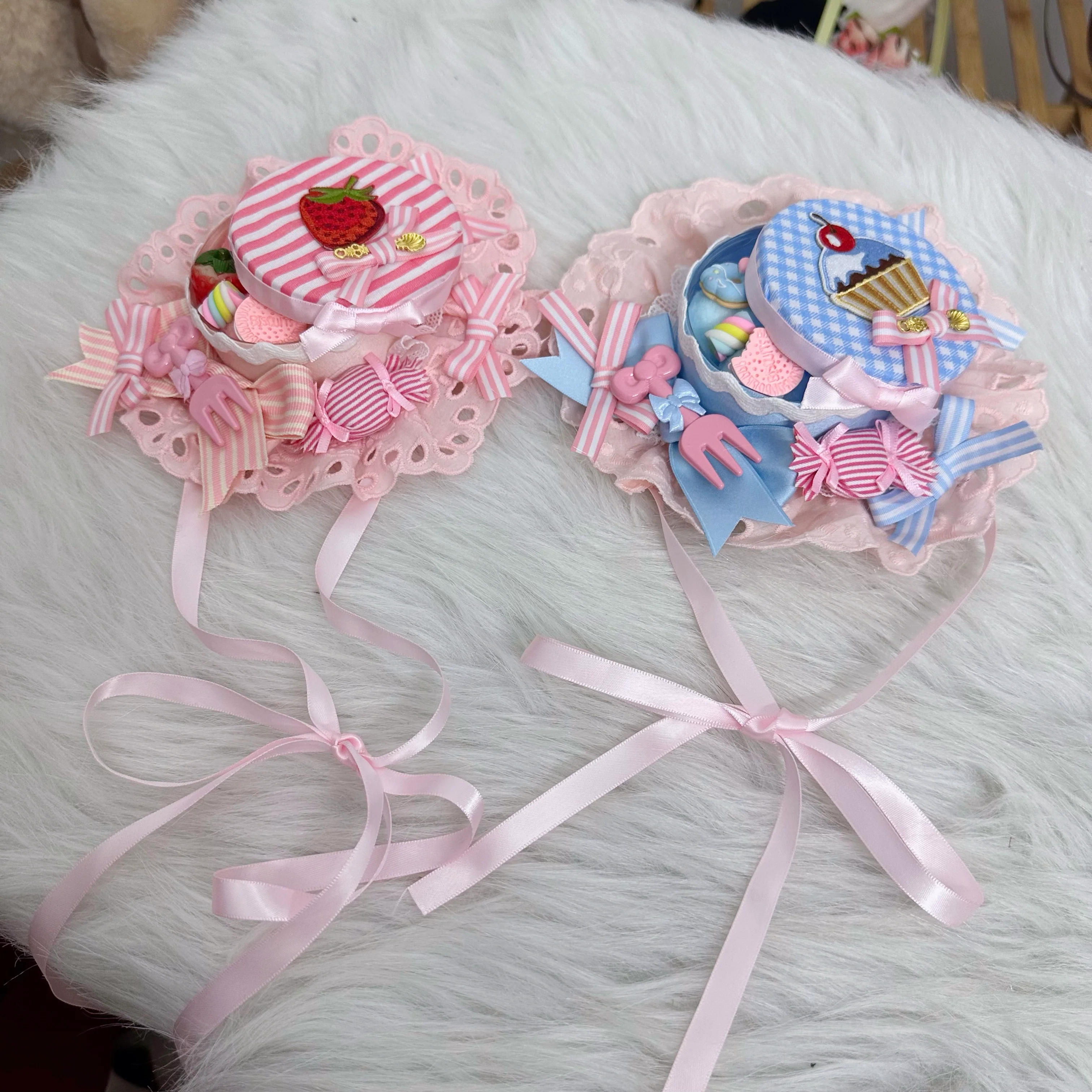 Sweet Lolita Candy Box Hat Handmade Lolita Top Hat - Image 31