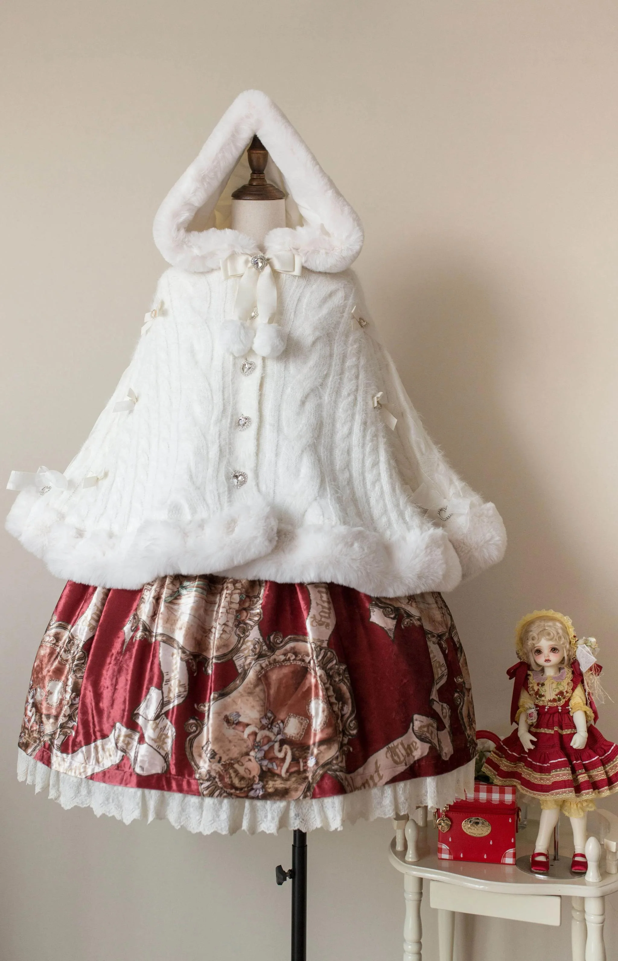 Sweet Bliss - Sweet Lolita Cape Winter Lolita Sweater Coat - Image 13