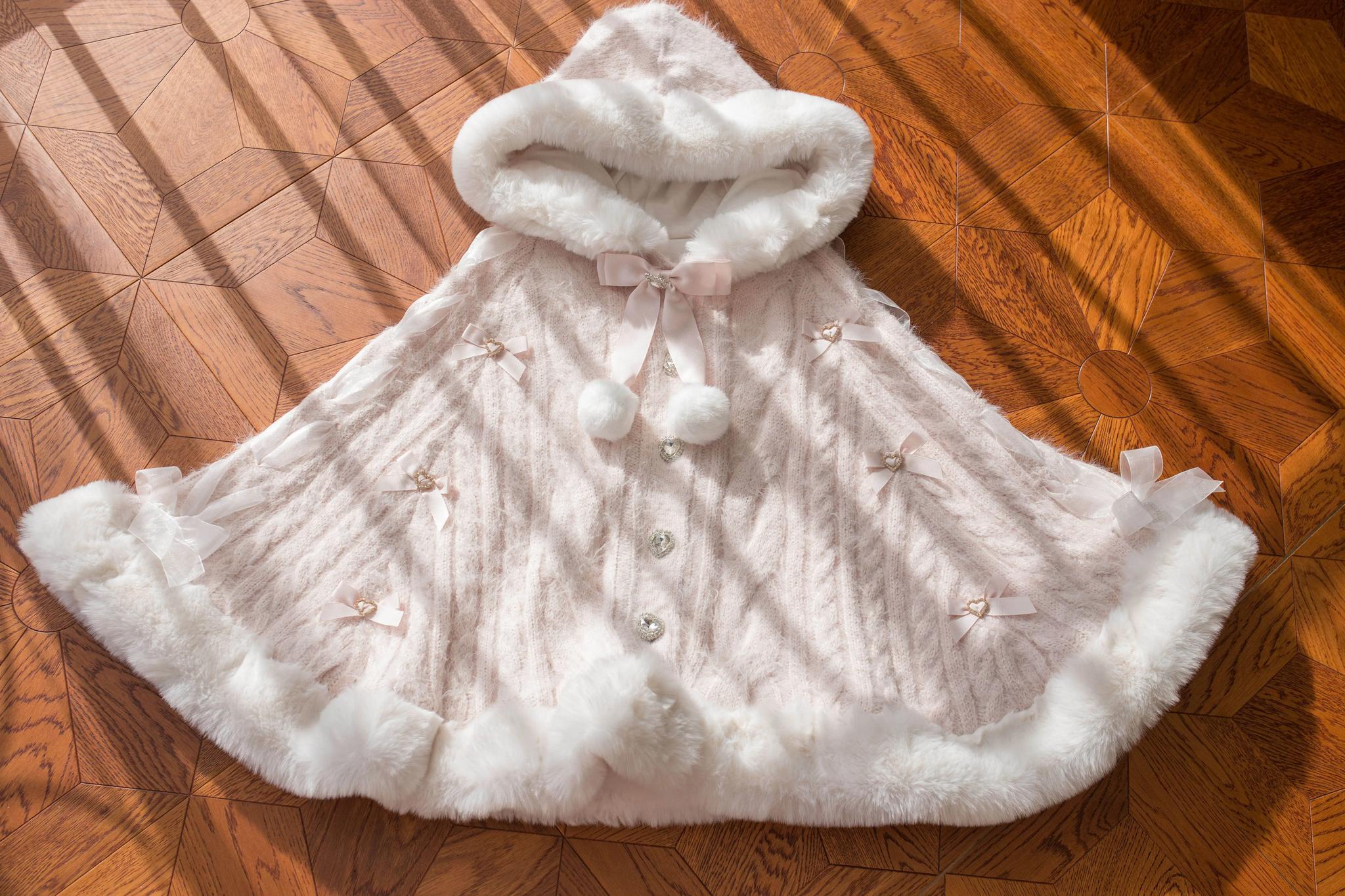 Sweet Bliss - Sweet Lolita Cape Winter Lolita Sweater Coat - Image 18