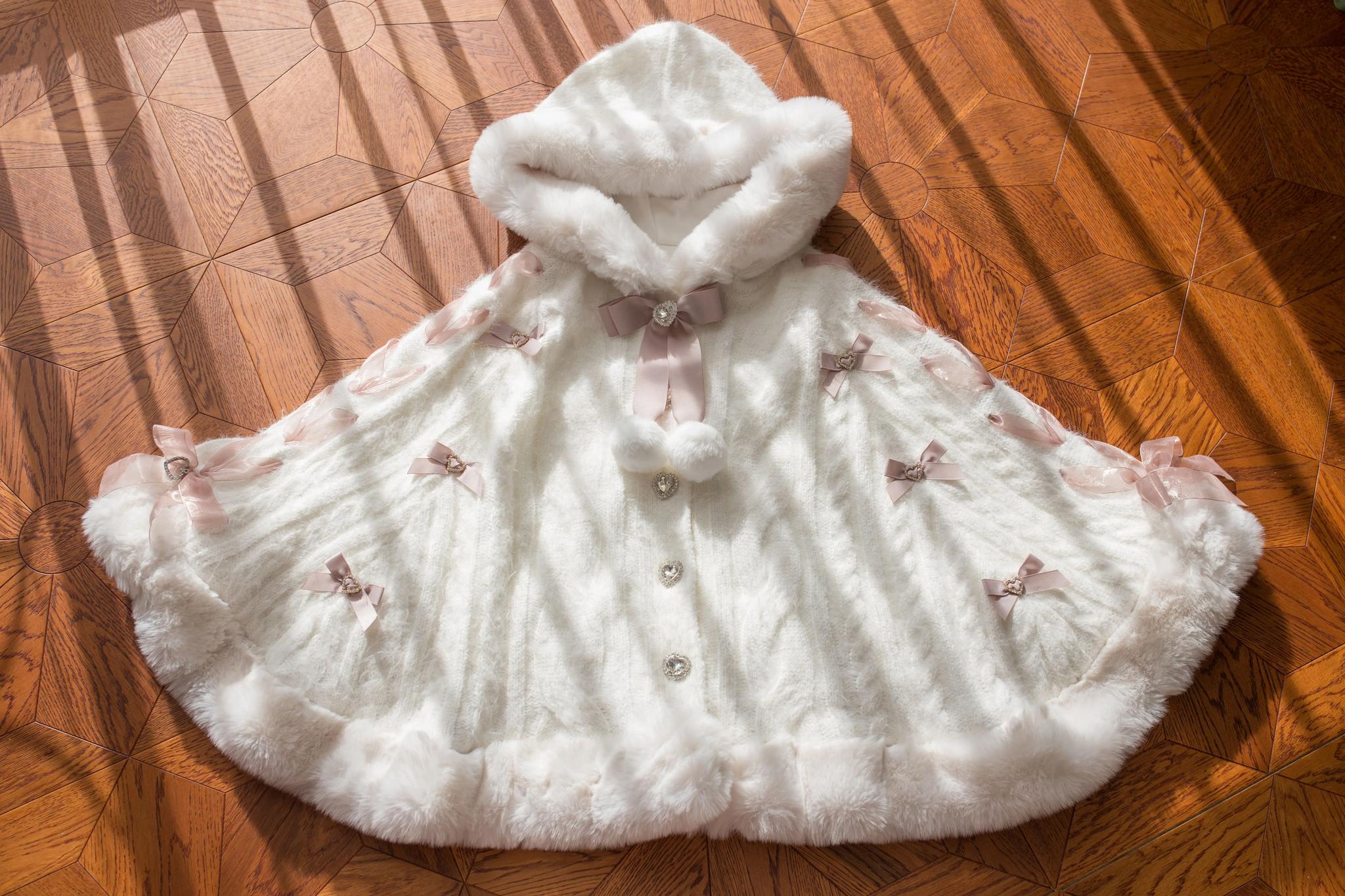 Sweet Bliss - Sweet Lolita Cape Winter Lolita Sweater Coat - Image 19