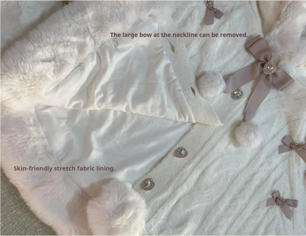 Sweet Bliss - Sweet Lolita Cape Winter Lolita Sweater Coat - Image 21