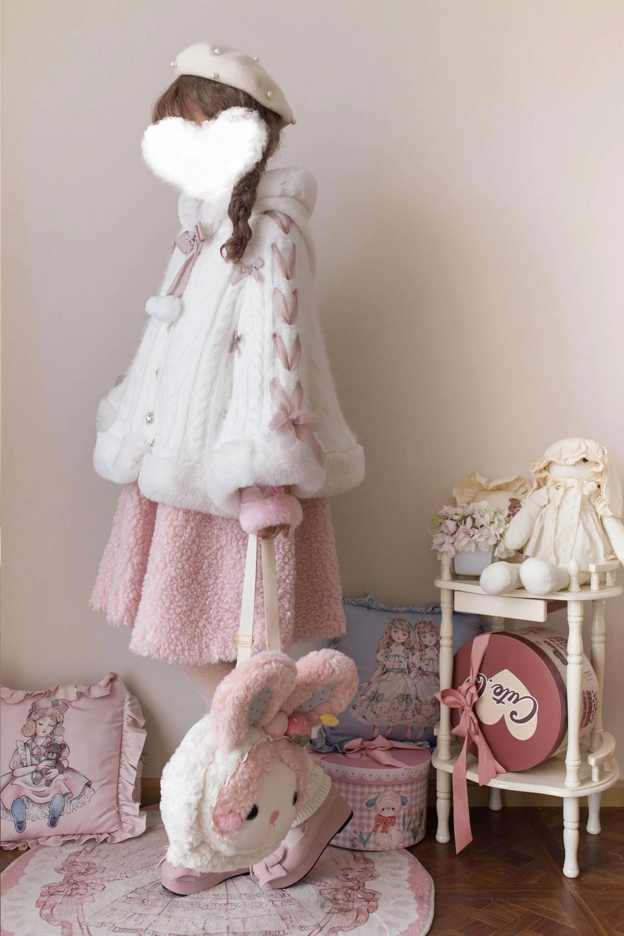 Sweet Bliss - Sweet Lolita Cape Winter Lolita Sweater Coat - Image 8