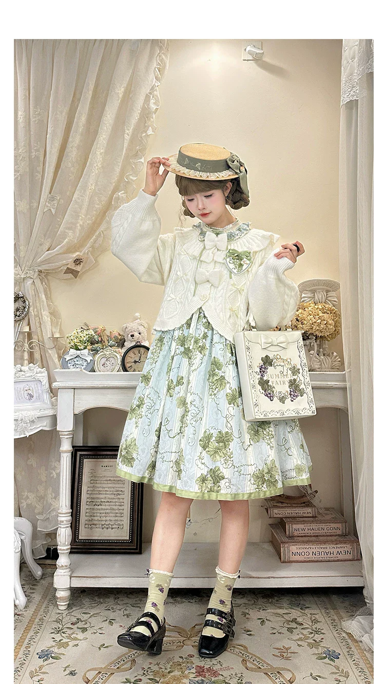 Napoleon Pastry - Sweet Lolita Cardigan, Detachable Bows - Image 20