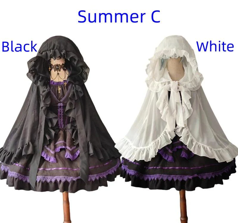 Teddy Bear - Sheer Lolita Cardigan Long Sleeve Lolita Cape Rabbit Ear - Image 11