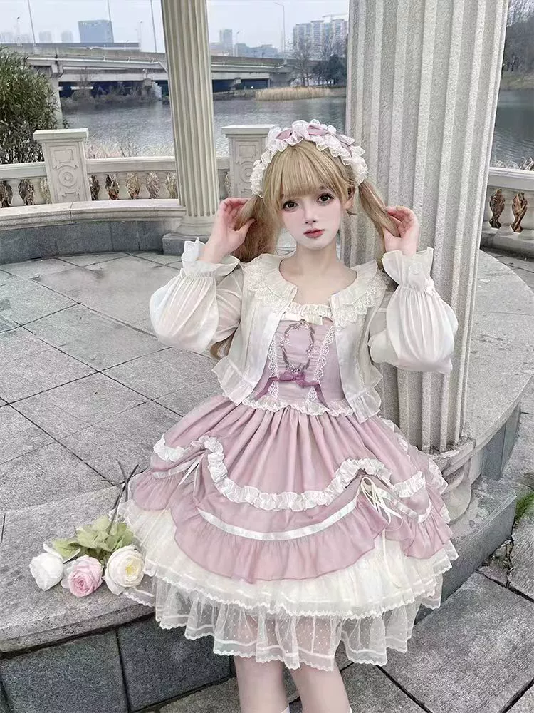 Teddy Bear - Sheer Lolita Cardigan Long Sleeve Lolita Cape Rabbit Ear - Image 13