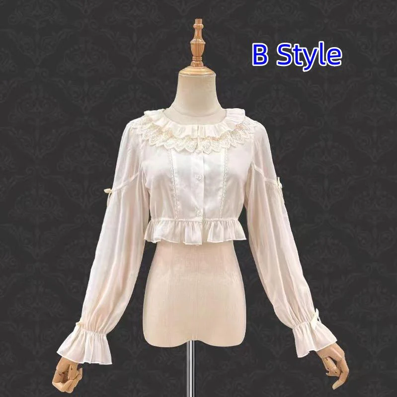 Teddy Bear - Sheer Lolita Cardigan Long Sleeve Lolita Cape Rabbit Ear - Image 19