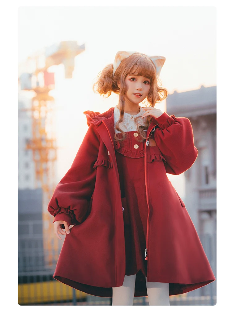 Fairy Cat - Sweet Lolita Coat Autumn and Winter Lolita Outwear - Image 11