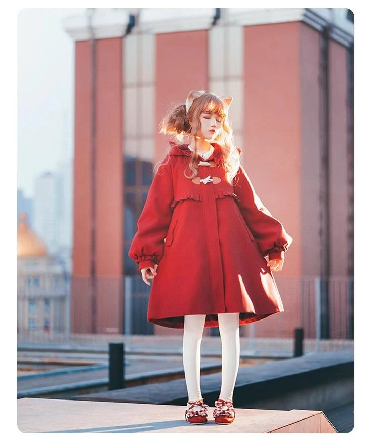 Fairy Cat - Sweet Lolita Coat Autumn and Winter Lolita Outwear - Image 13