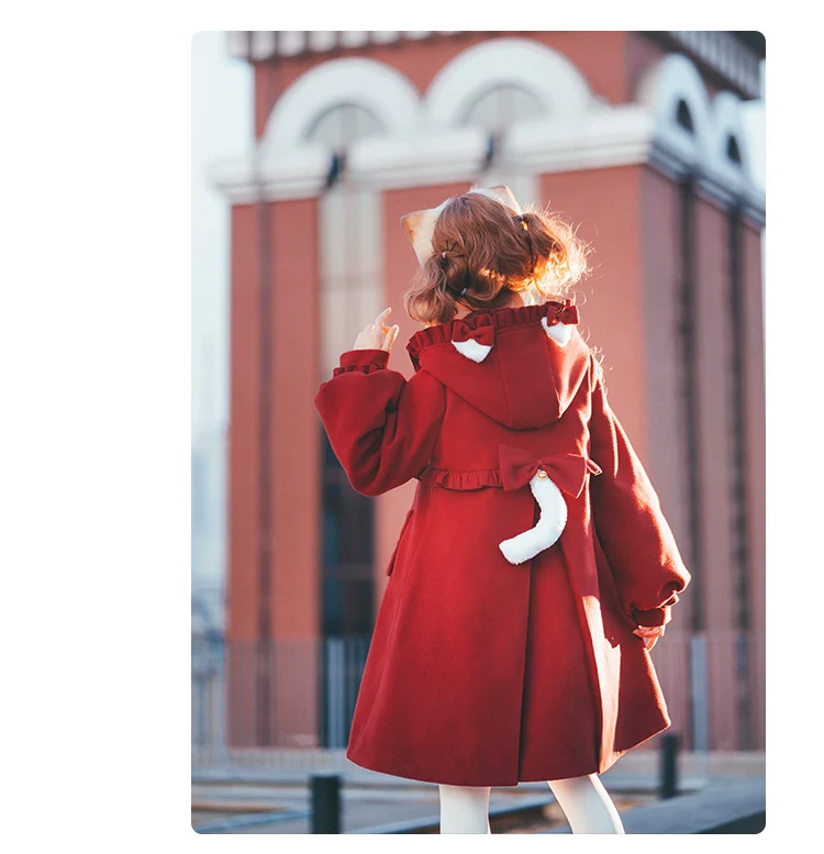 Fairy Cat - Sweet Lolita Coat Autumn and Winter Lolita Outwear - Image 14