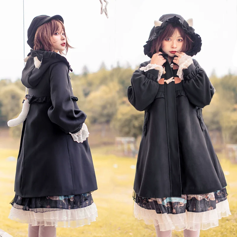 Fairy Cat - Sweet Lolita Coat Autumn and Winter Lolita Outwear - Image 15