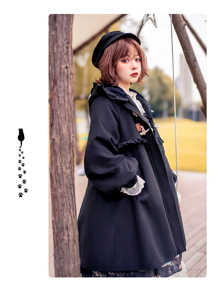Fairy Cat - Sweet Lolita Coat Autumn and Winter Lolita Outwear - Image 18