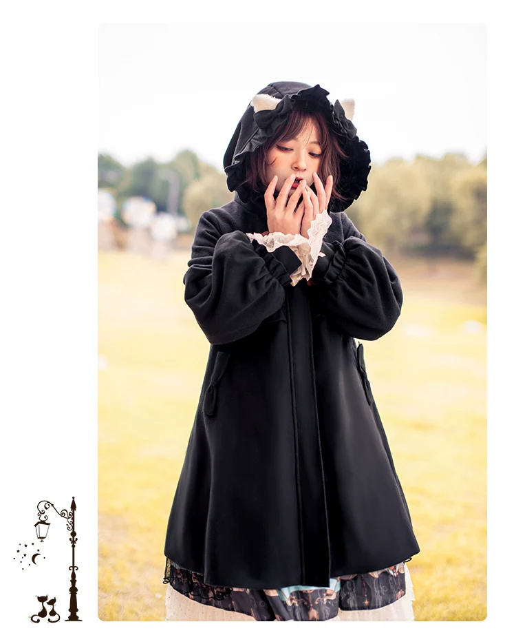 Fairy Cat - Sweet Lolita Coat Autumn and Winter Lolita Outwear - Image 19