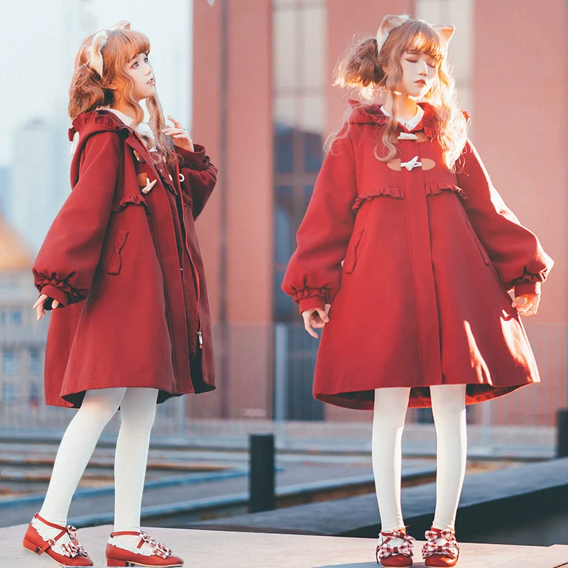 Fairy Cat - Sweet Lolita Coat Autumn and Winter Lolita Outwear - Image 2