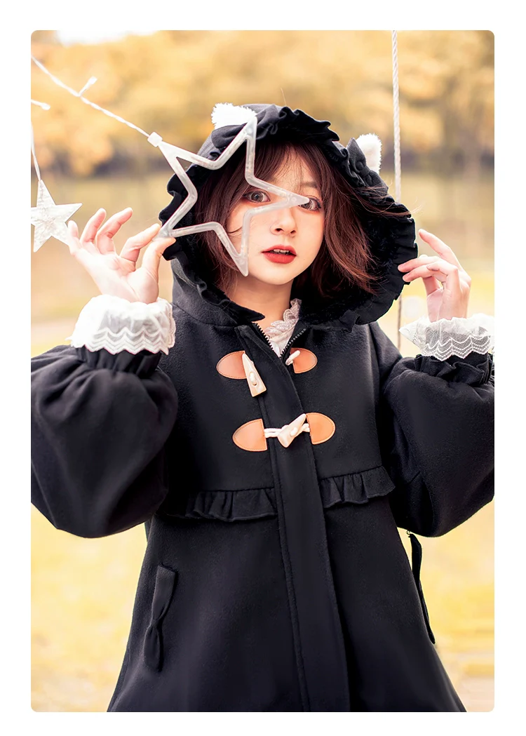 Fairy Cat - Sweet Lolita Coat Autumn and Winter Lolita Outwear - Image 21