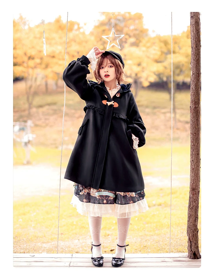 Fairy Cat - Sweet Lolita Coat Autumn and Winter Lolita Outwear - Image 22