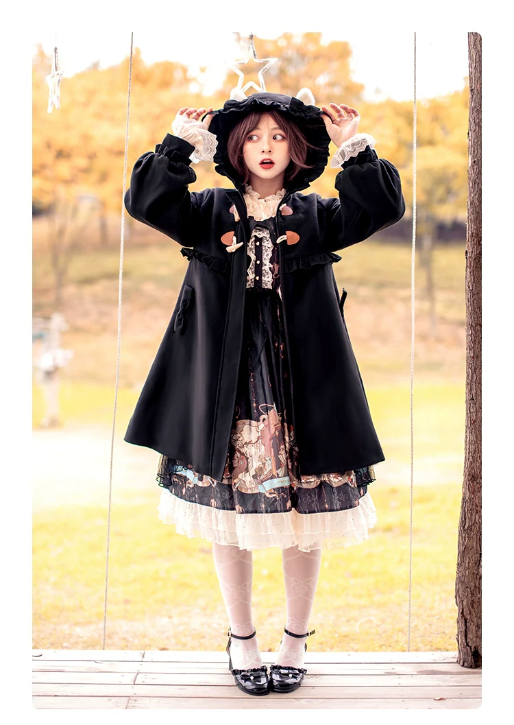 Fairy Cat - Sweet Lolita Coat Autumn and Winter Lolita Outwear - Image 23