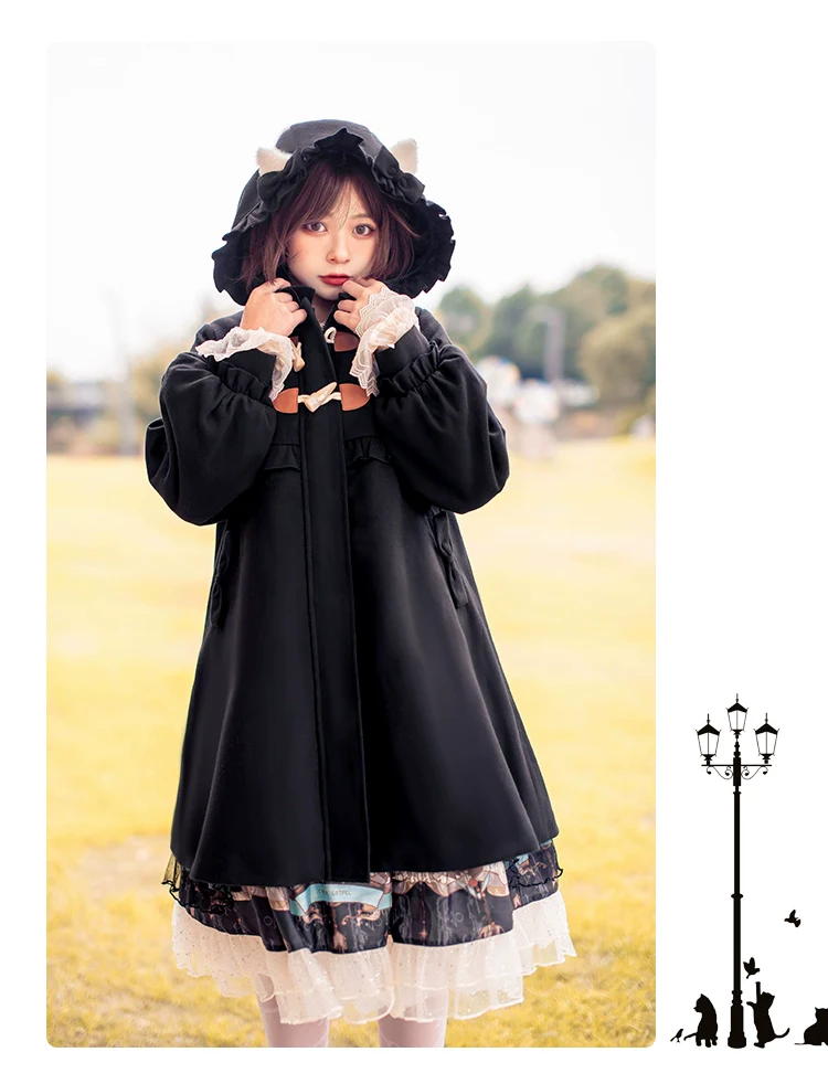 Fairy Cat - Sweet Lolita Coat Autumn and Winter Lolita Outwear - Image 24