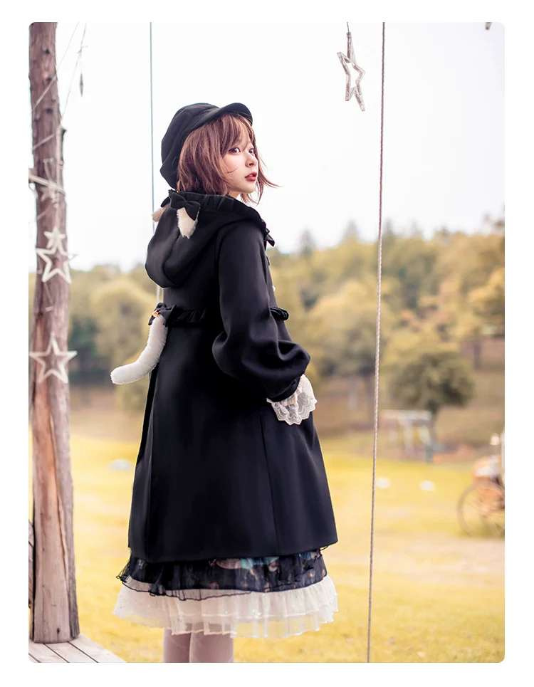Fairy Cat - Sweet Lolita Coat Autumn and Winter Lolita Outwear - Image 25