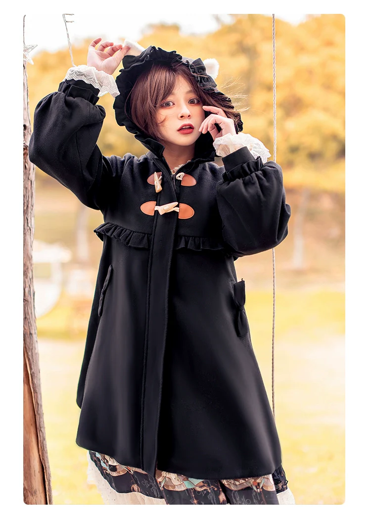 Fairy Cat - Sweet Lolita Coat Autumn and Winter Lolita Outwear - Image 27