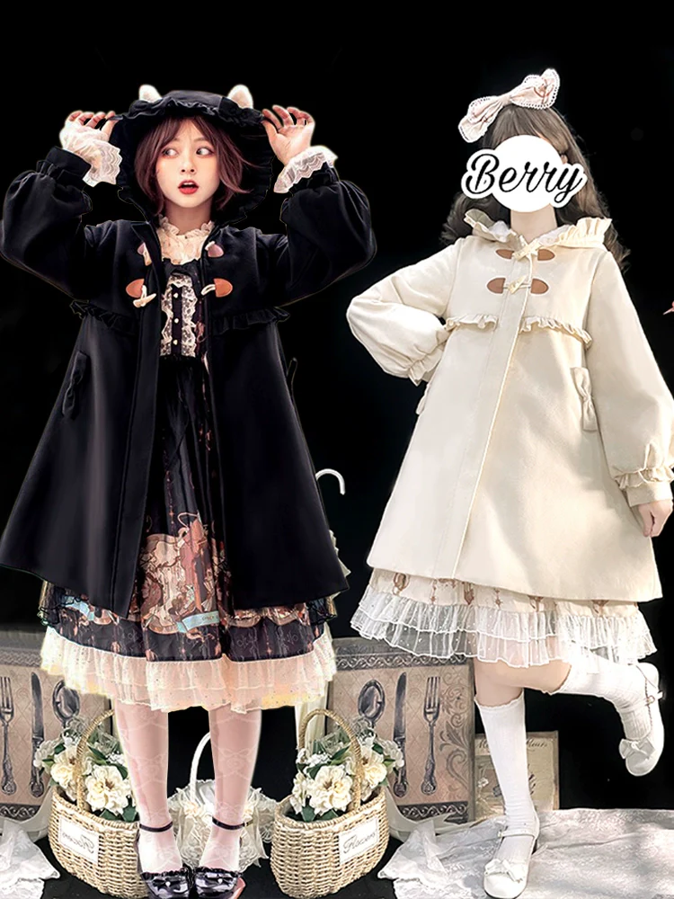 Fairy Cat - Sweet Lolita Coat Autumn and Winter Lolita Outwear - Image 28