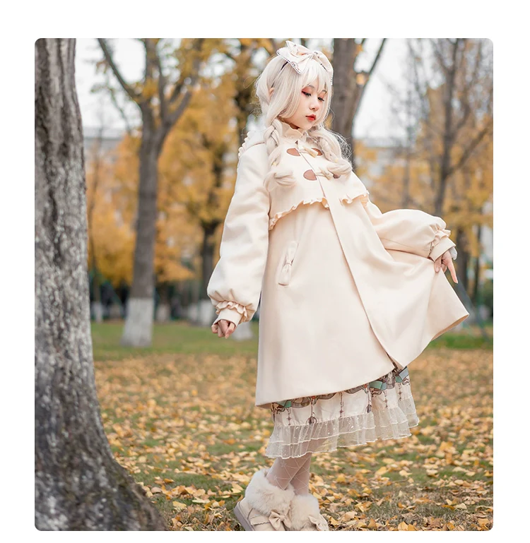 Fairy Cat - Sweet Lolita Coat Autumn and Winter Lolita Outwear - Image 34