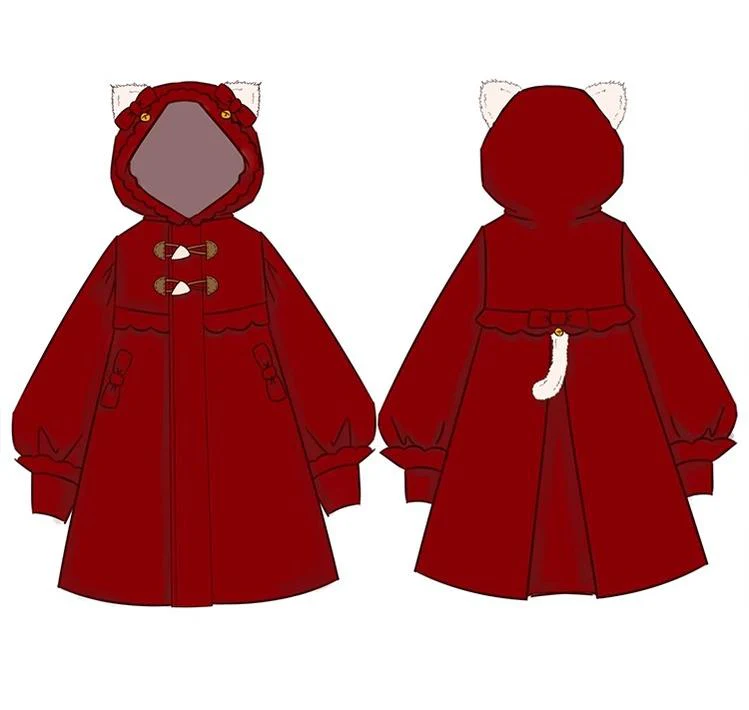 Fairy Cat - Sweet Lolita Coat Autumn and Winter Lolita Outwear - Image 40