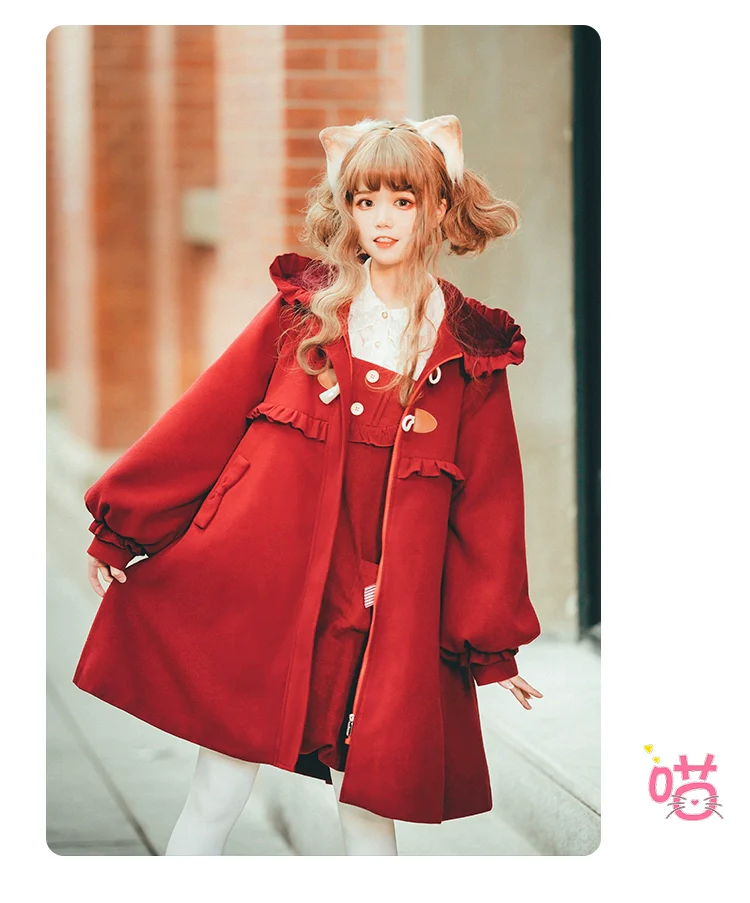 Fairy Cat - Sweet Lolita Coat Autumn and Winter Lolita Outwear - Image 5