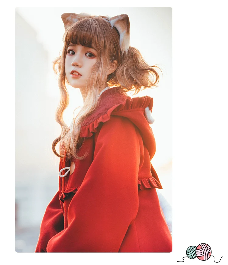 Fairy Cat - Sweet Lolita Coat Autumn and Winter Lolita Outwear - Image 7