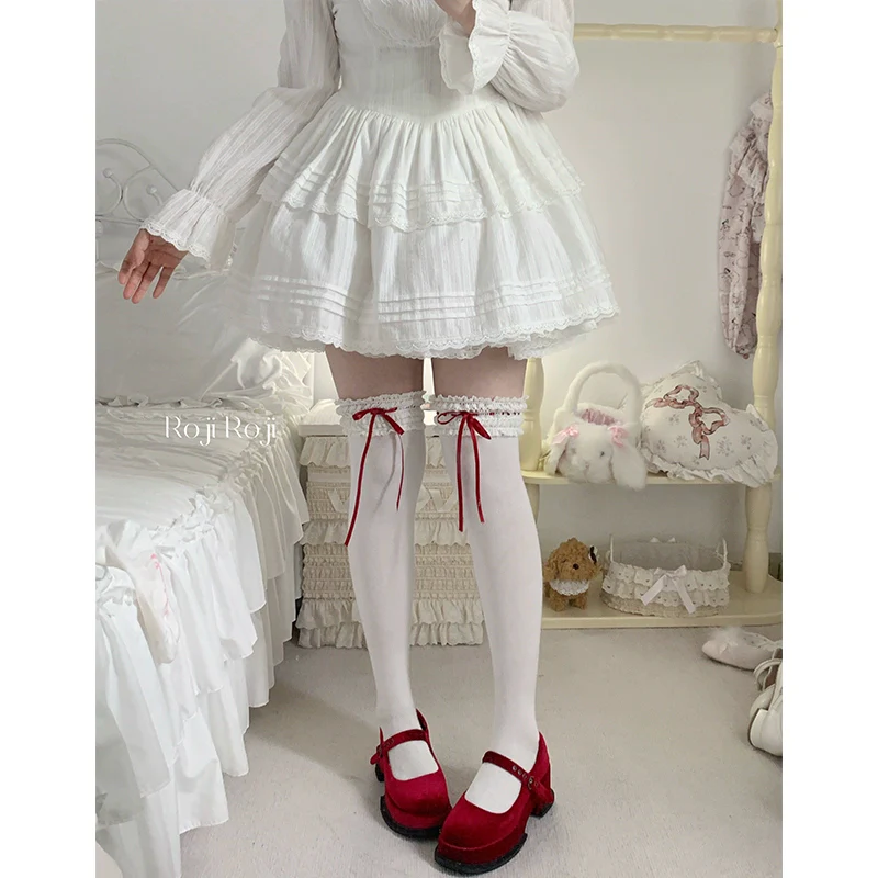 Gentle Town - Sweet Lolita Cotton Calf Socks, Ankle Socks - Image 6