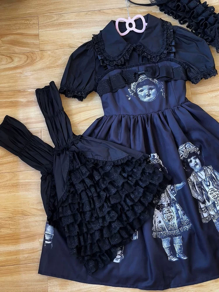Sweet Lolita Cotton Shirt, Detachable Hime Sleeves - Image 10
