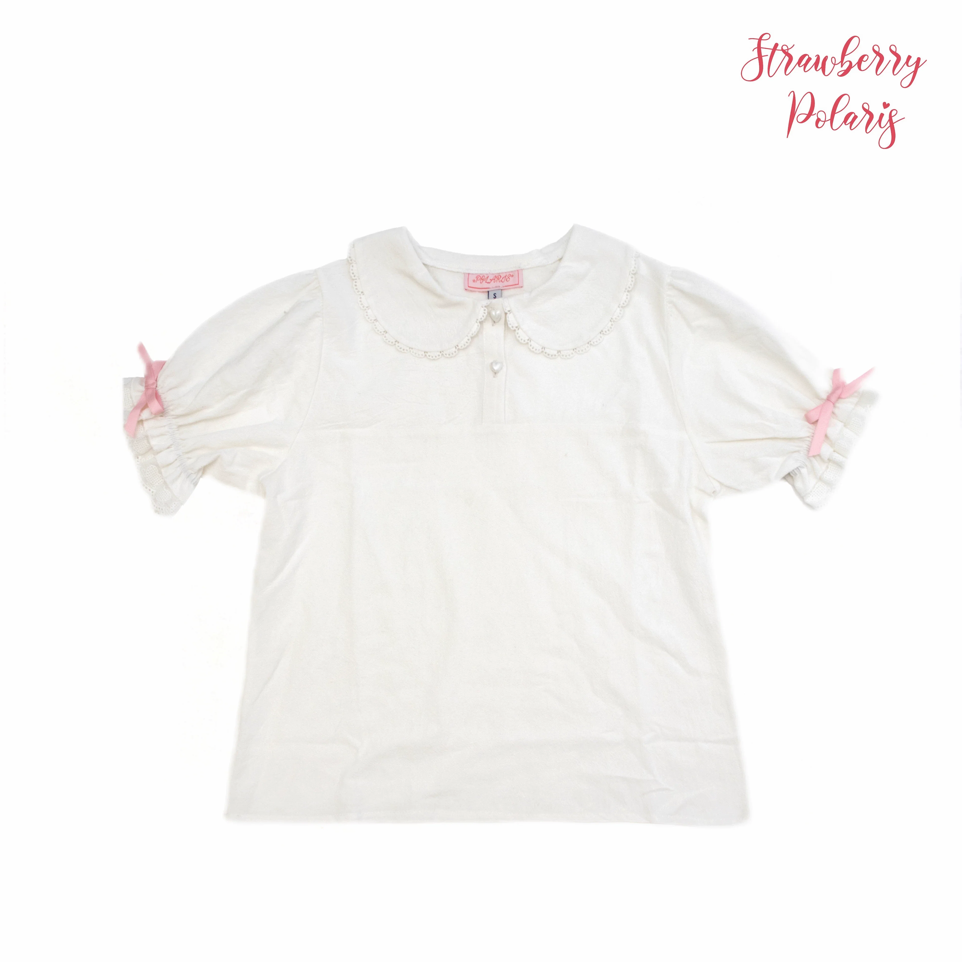 Rabbit Berry Gift Box - Sweet Lolita Cotton Shirt, Peter Pan Collar - Image 4