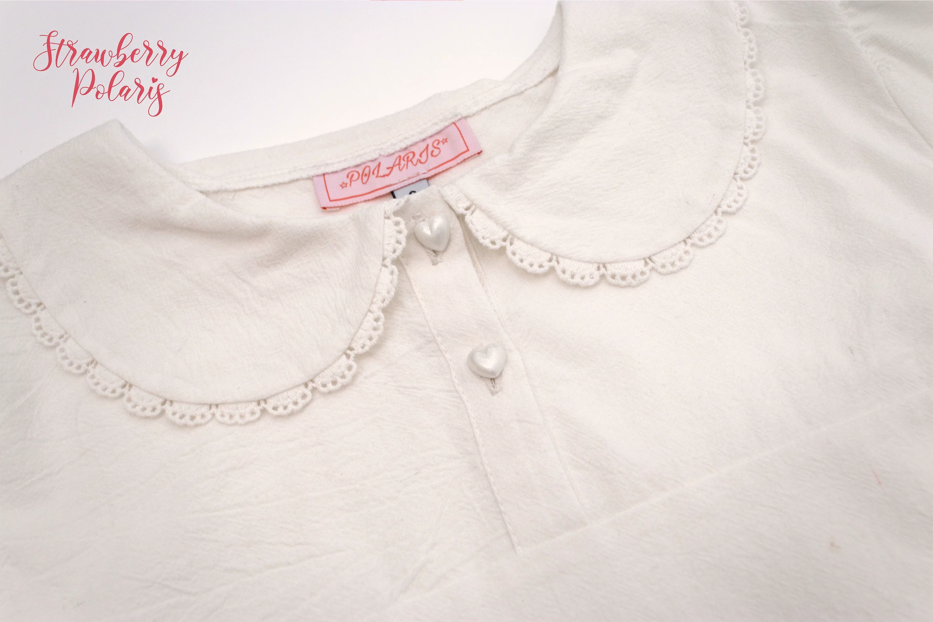 Rabbit Berry Gift Box - Sweet Lolita Cotton Shirt, Peter Pan Collar - Image 5
