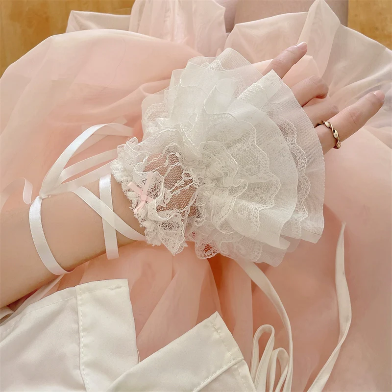 Sweet Lolita Cuffs Ballet Lace Breathable Straps Sleeves - Image 11