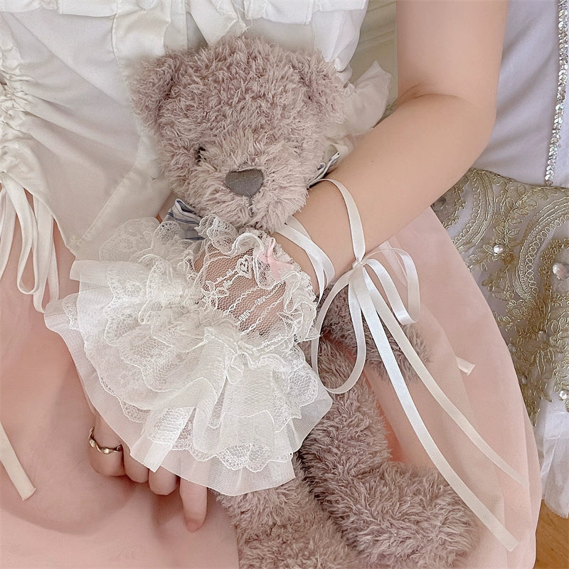 Sweet Lolita Cuffs Ballet Lace Breathable Straps Sleeves - Image 9