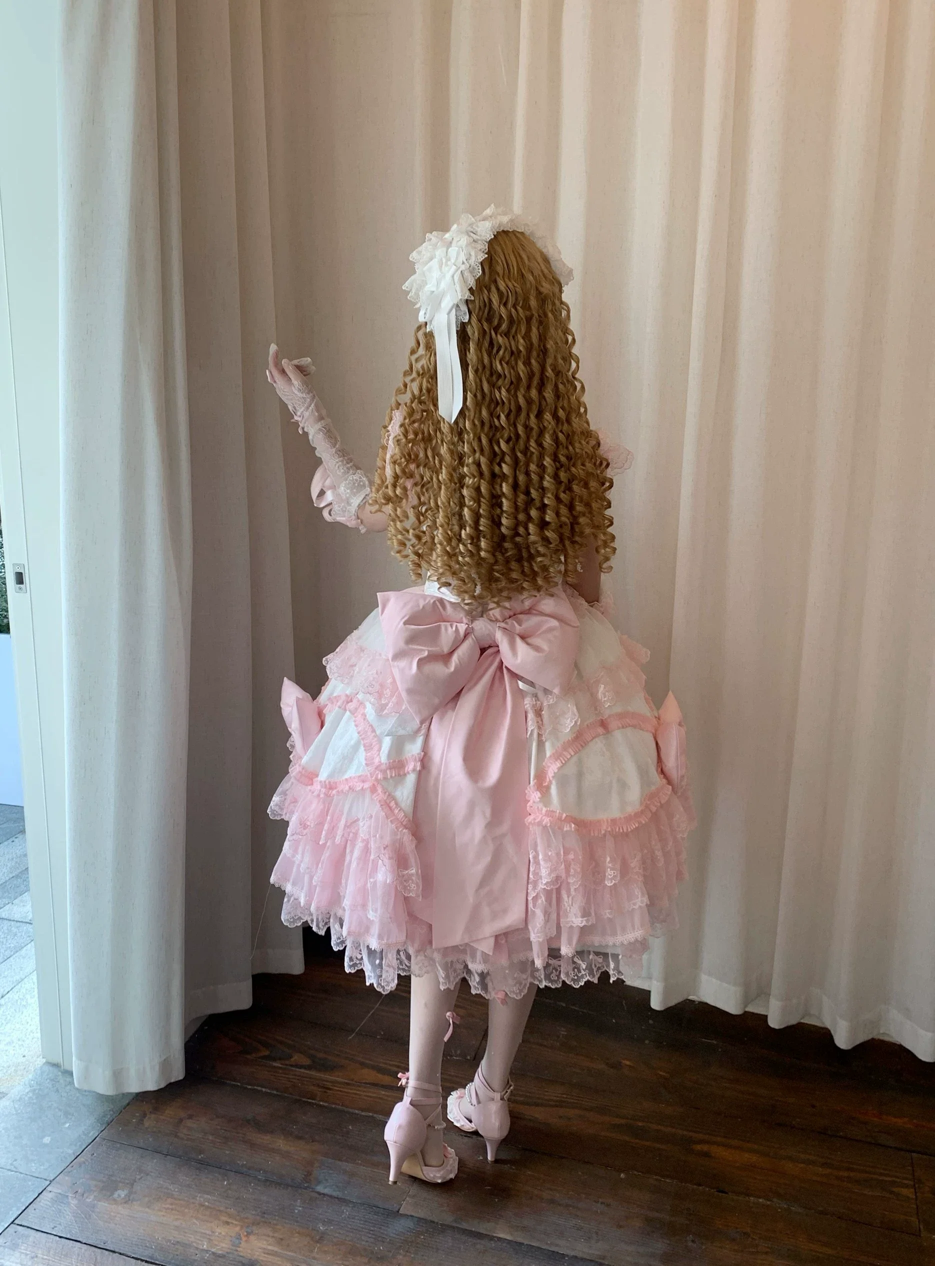 Floral Dream Isle - Sweet Lolita Doll-like JSK Dress, Bows & Lace - Image 20