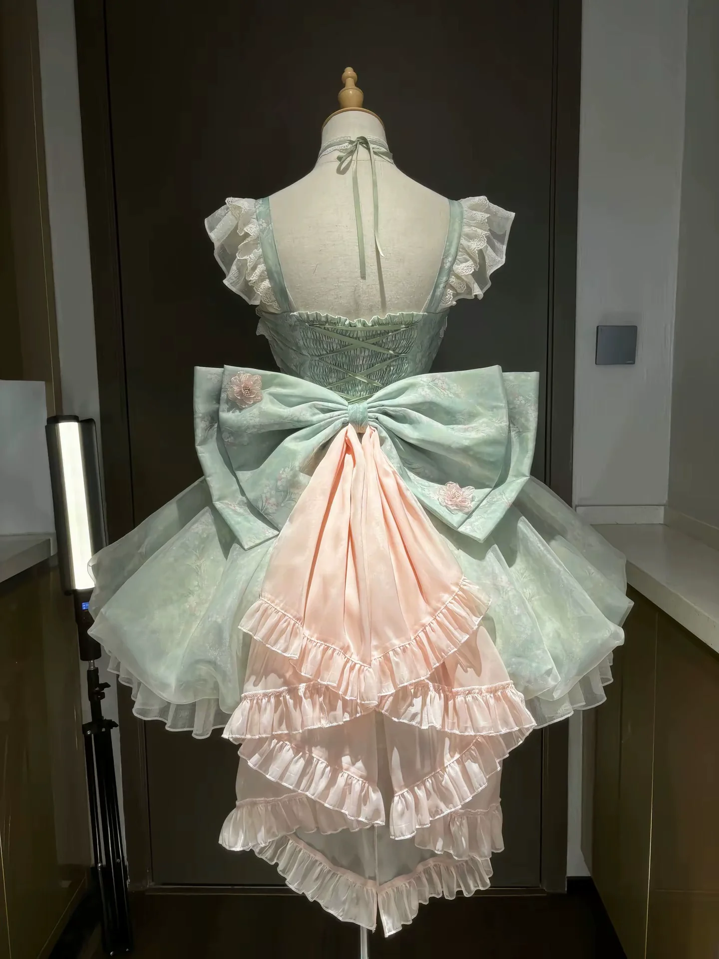 Platycodon House - Floral Magician - Sweet Lolita Dress Floral Print Short Length JSK - Image 18