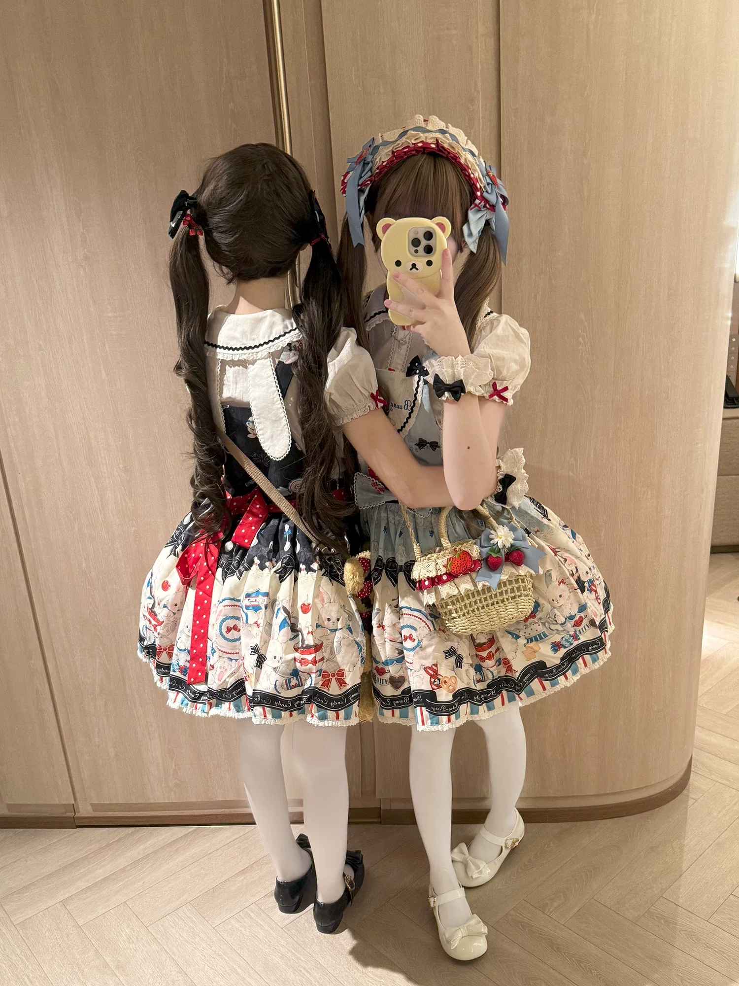 Myth Rabbit Tea Party - Sweet Lolita Dress Set, Bunny Print JSK - Image 25