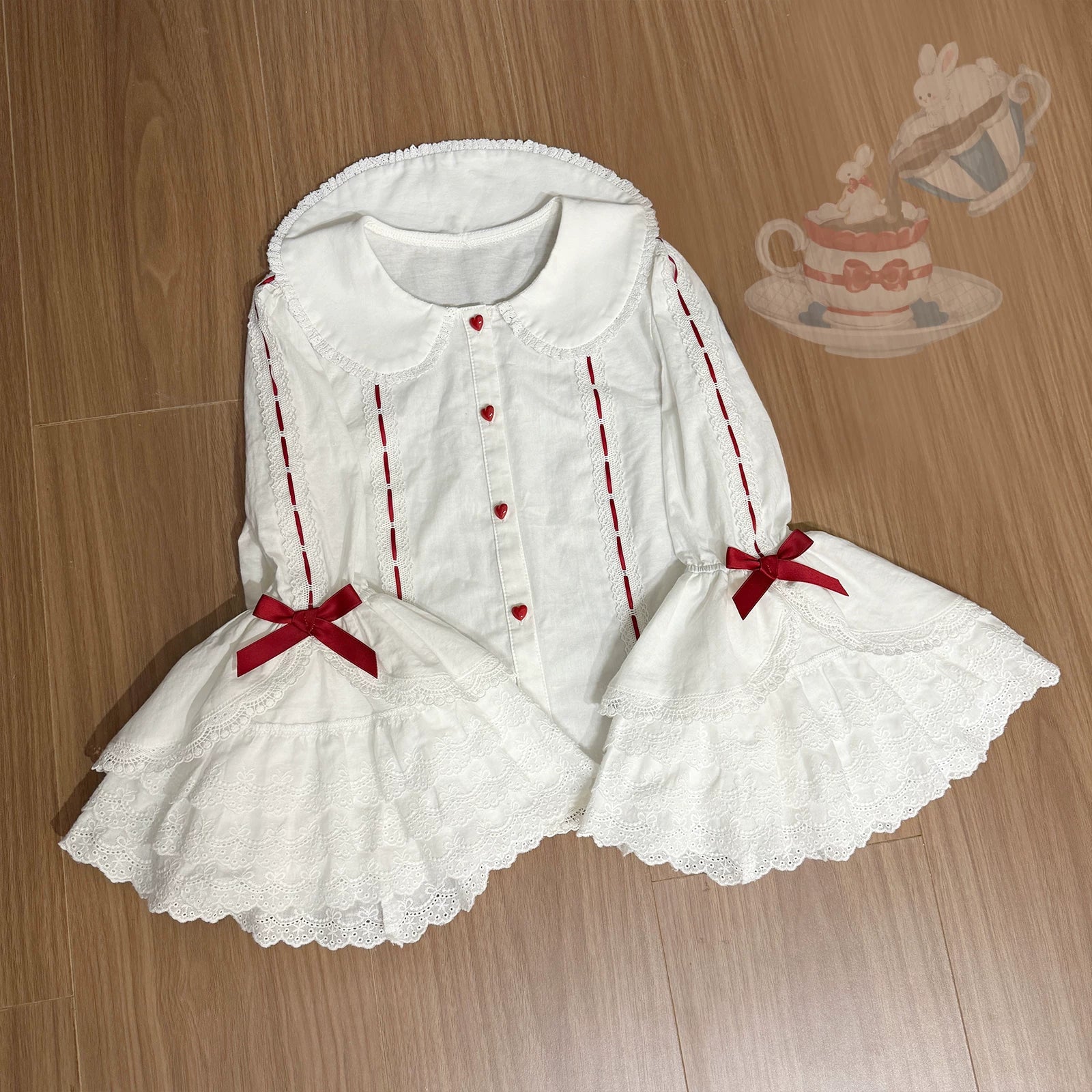 Myth Rabbit Tea Party - Sweet Lolita Dress Set, Bunny Print JSK - Image 58