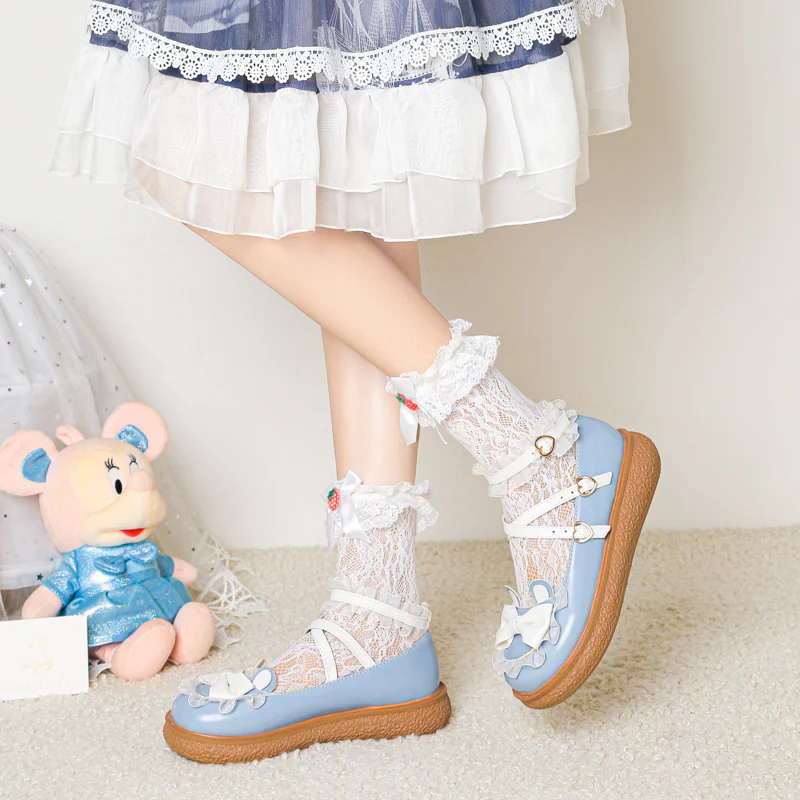 Yana - Sweet Bunny - Sweet Lolita Flat Shoes with Ear and Bow Decorations - Image 12